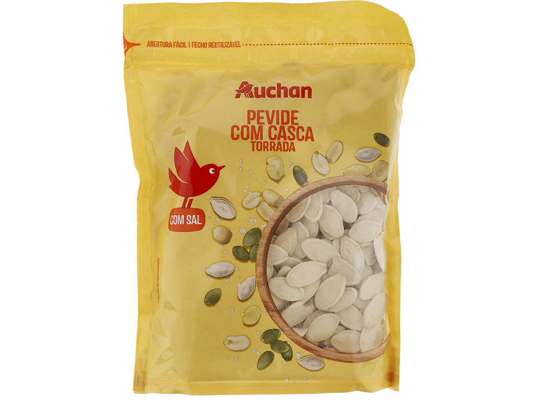Pevide Torrada Auchan Com Casca E Sal 150 G Auchan
