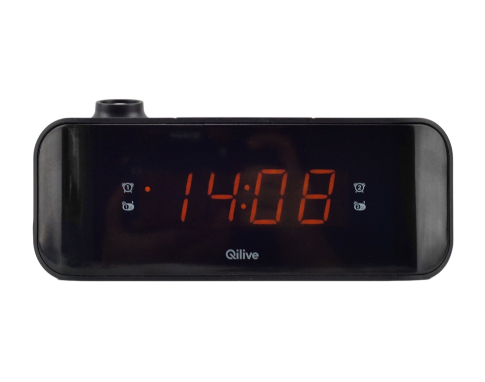 Radio Despertador Qilive C/projetor Q.1137 887445 Auchan