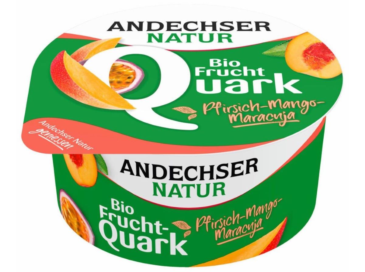 Quark Bio Andechser Pêssego Manga Maracujá 150g Andechser