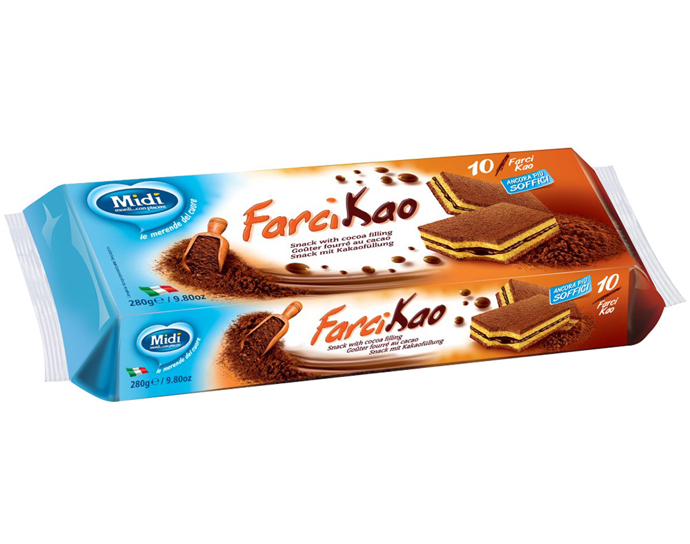 Bolo midi com recheio cacau 280g