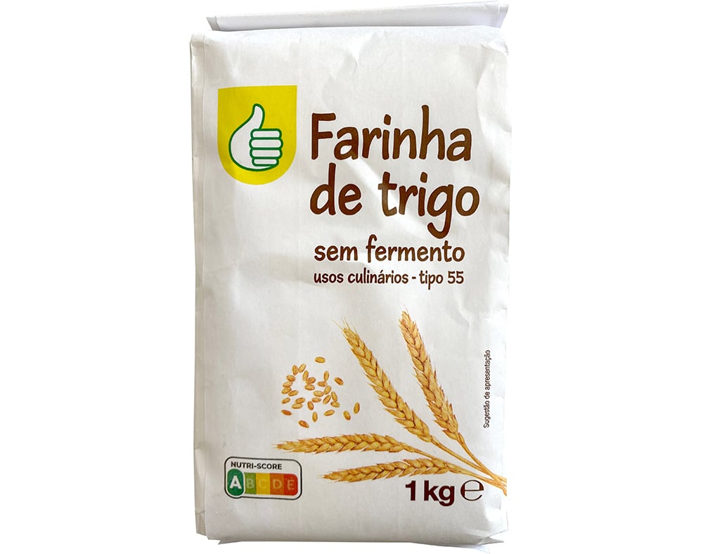 Farinha De Trigo Polegar Sem Fermento Para Usos Culinários 1kg Polegar