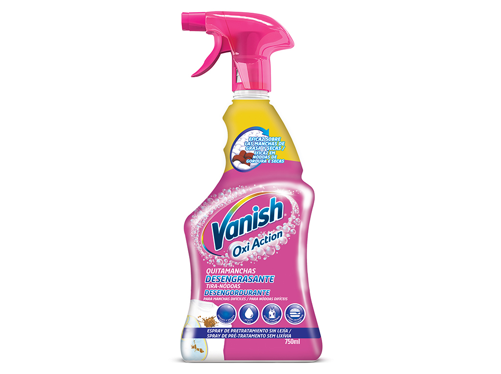 Aditivo Tira Nódoas Spray Desengordurante Vanish 750ml