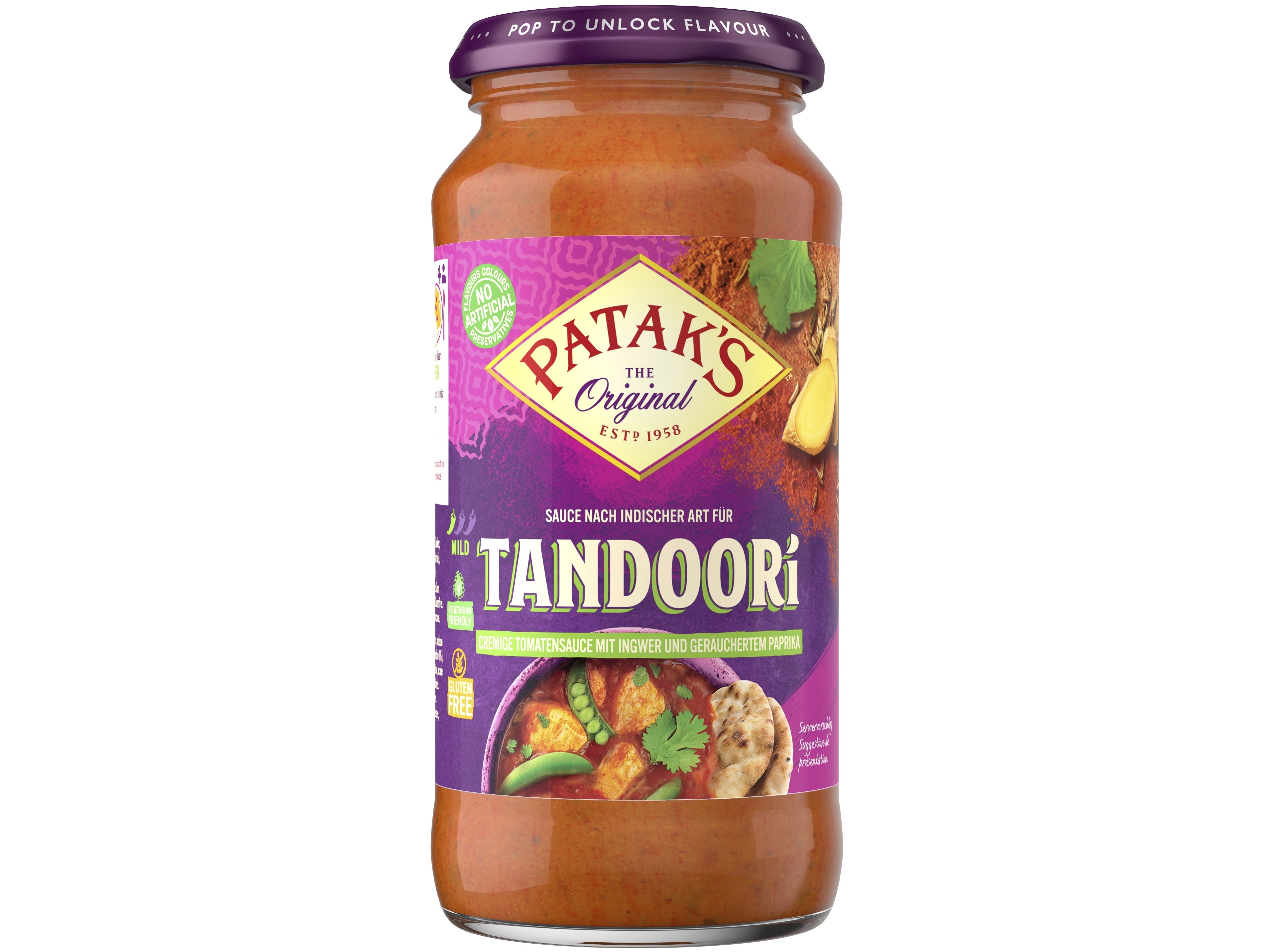 Molho Indiano Pataks Tandoori 450g Pataks