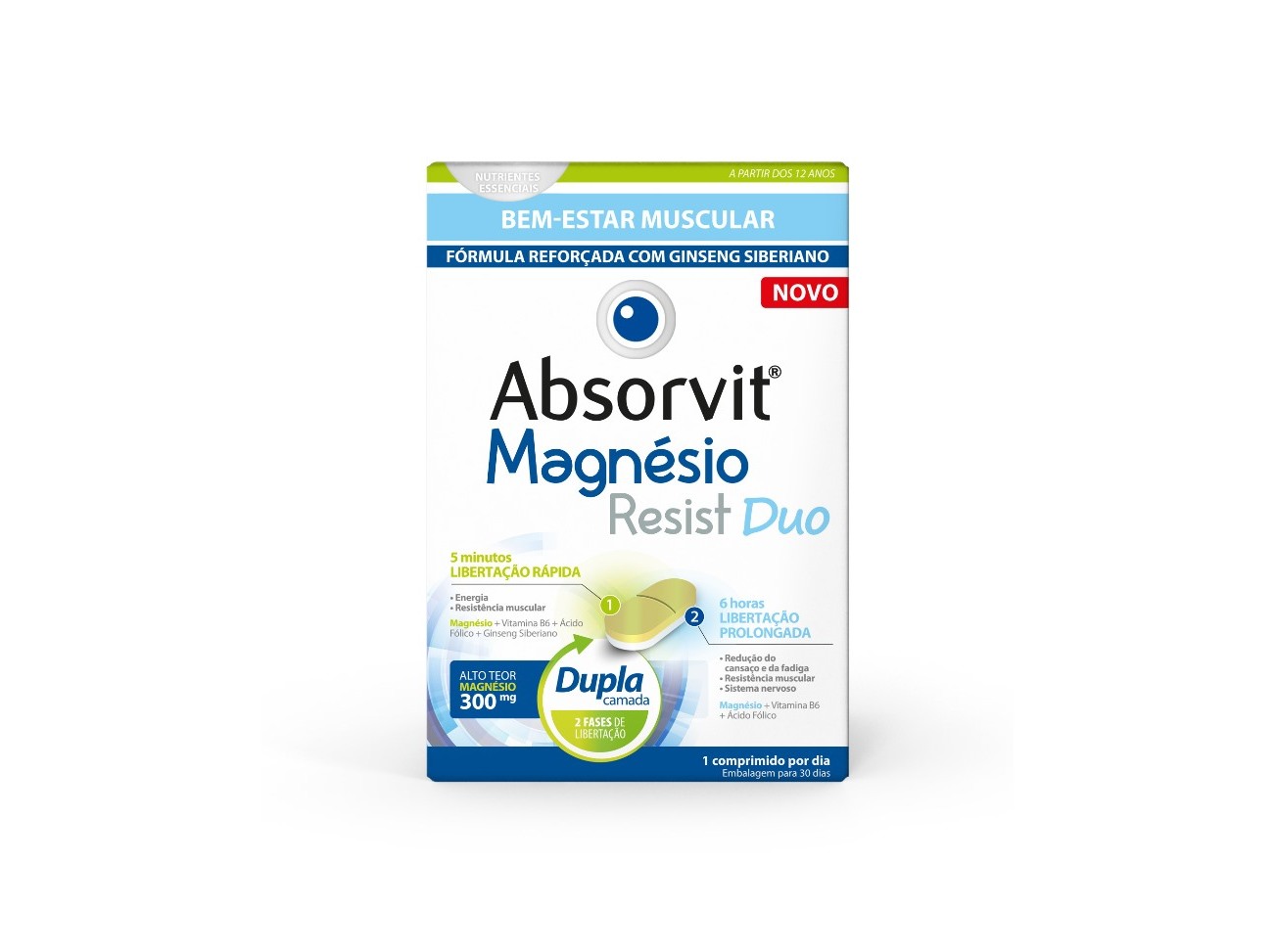 Suplemento Absorvit Magnesio Resist Duo Absorvit