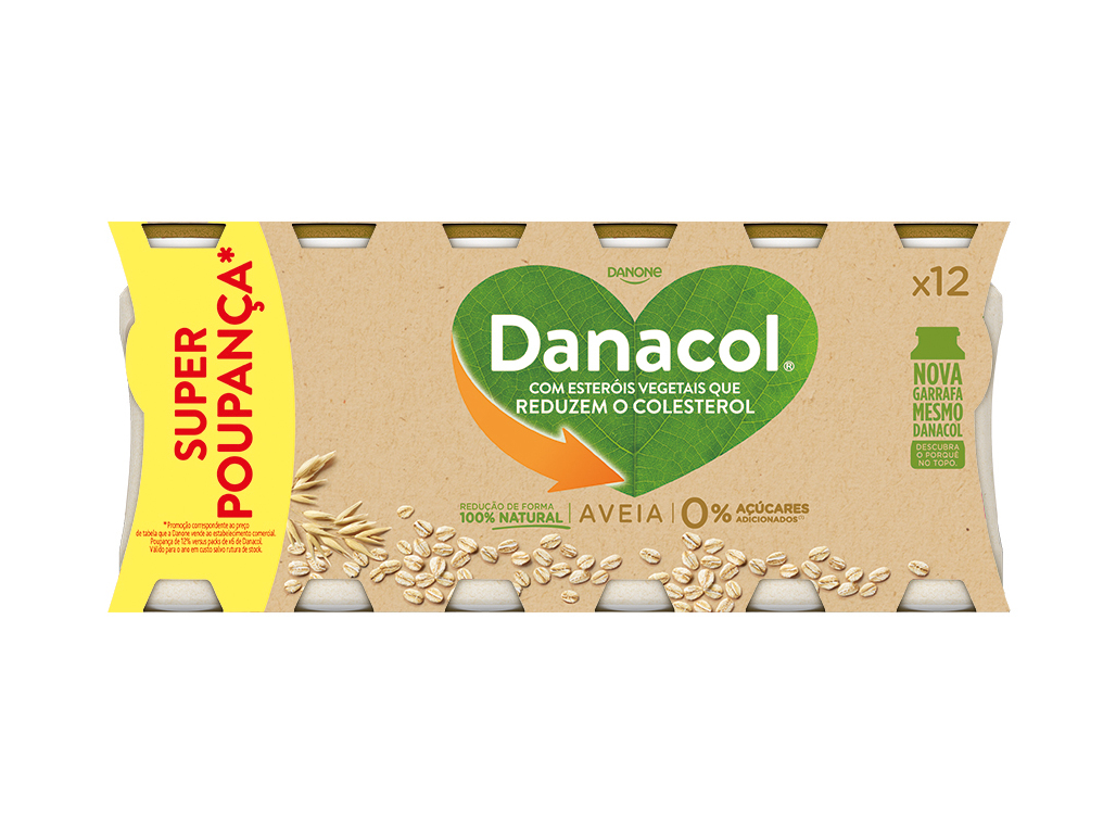 Danacol Danone Aveia 0% 12x100g