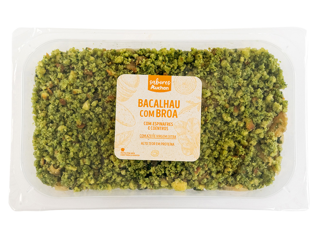 Bacalhau Com Broa Sabores Auchan 900 G Sabores Auchan