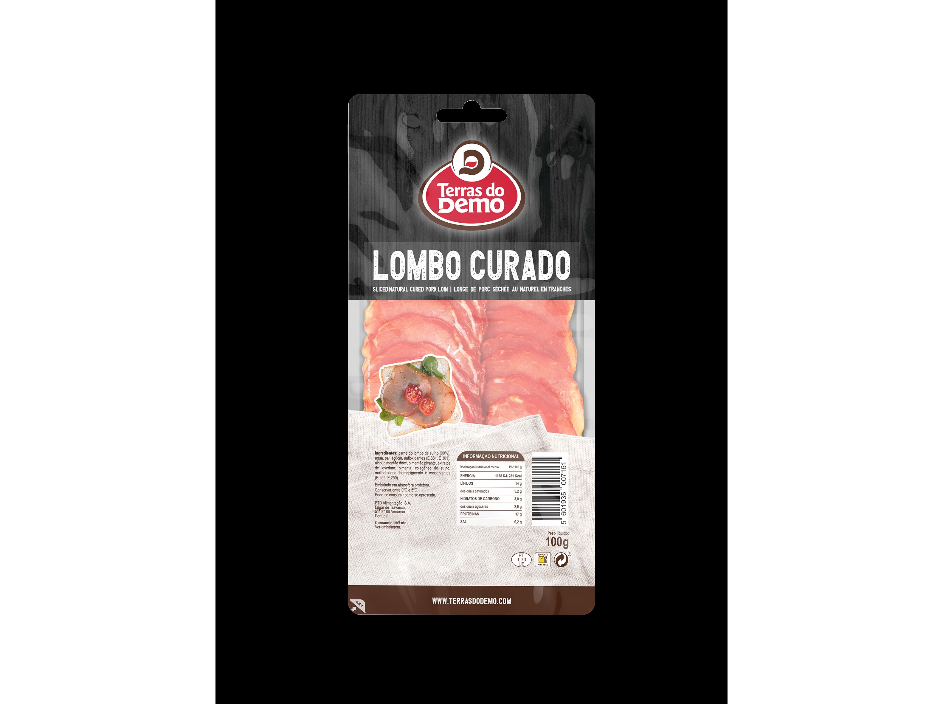 Lombo Curado Terras Demo Fatiadao 100gr