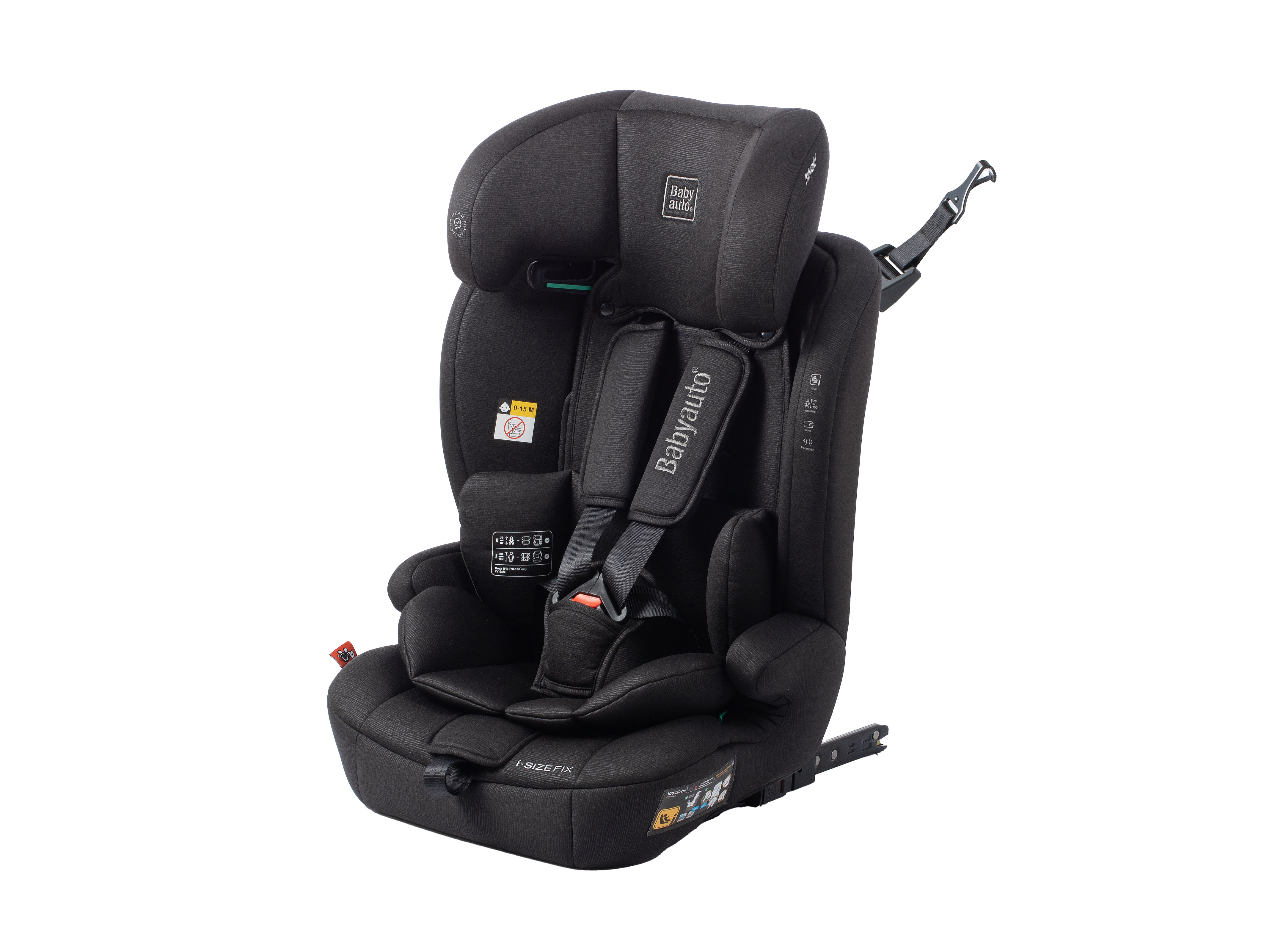 Cadeira auto i-size babyauto 76-150cm isofix preto