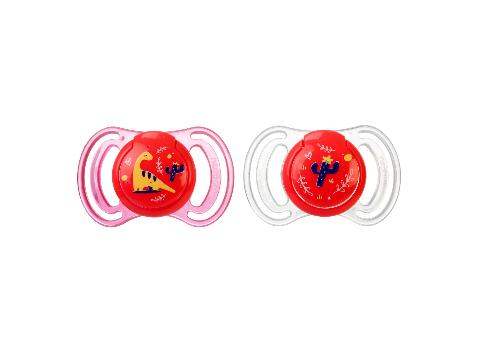 Chupetas Silicone 0m+ Neo Baby Rosa Pack 2 Unidades