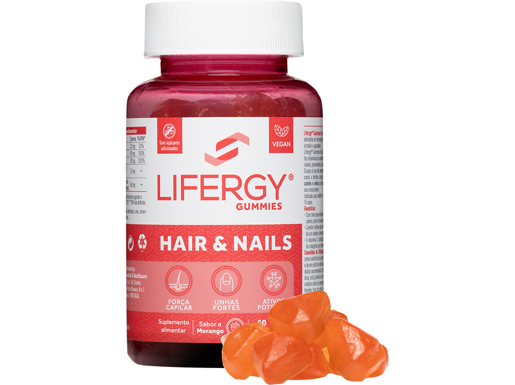 Suplemento Lifergy Hair & Nails 60gomas Lifergy