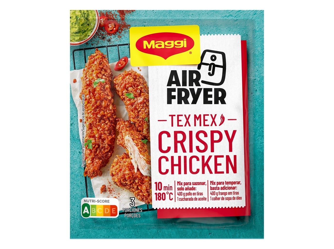 Temperos Preparados Em Pó Maggi Air Fryer Crispy Tex Mex 66g