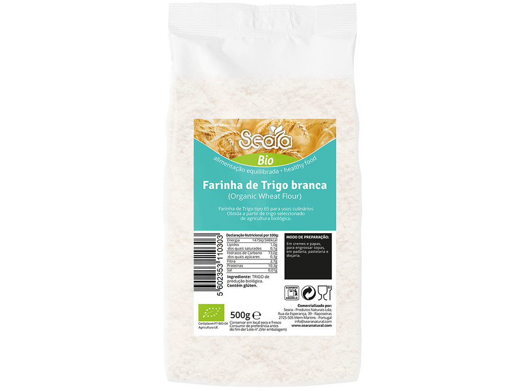 Farinha Seara De Trigo Bio 500g Seara