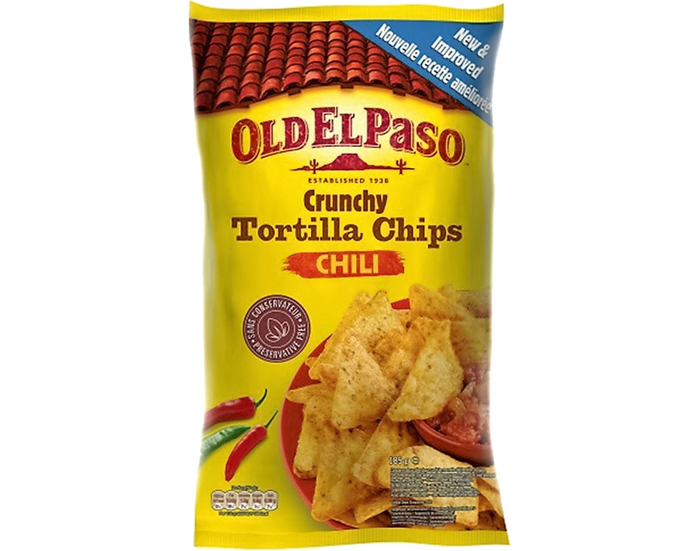 Tortilhas Old El Paso Chips Chili 185g Old El Paso