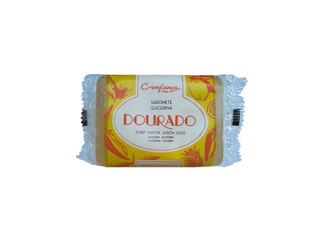 Sabonete confiança sólido dourado glicerina 125g