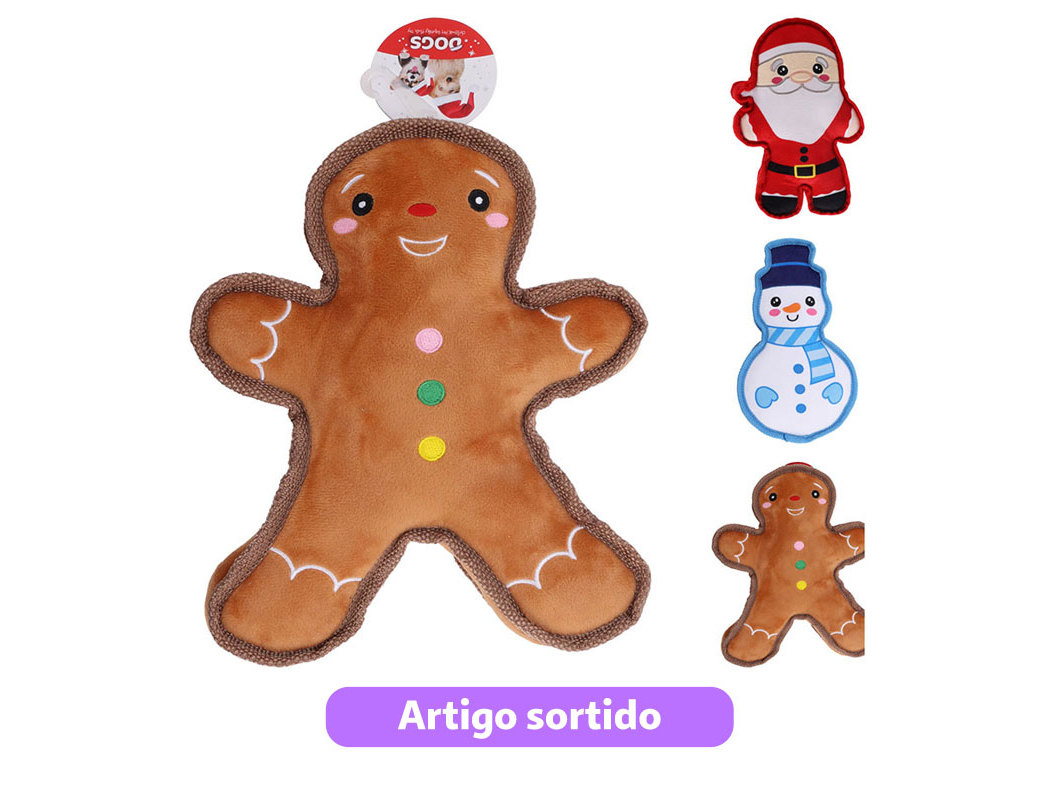 Brinquedo Cão Dogs Collection Peluche Natal 25x20x4cm Modelos Sortidos