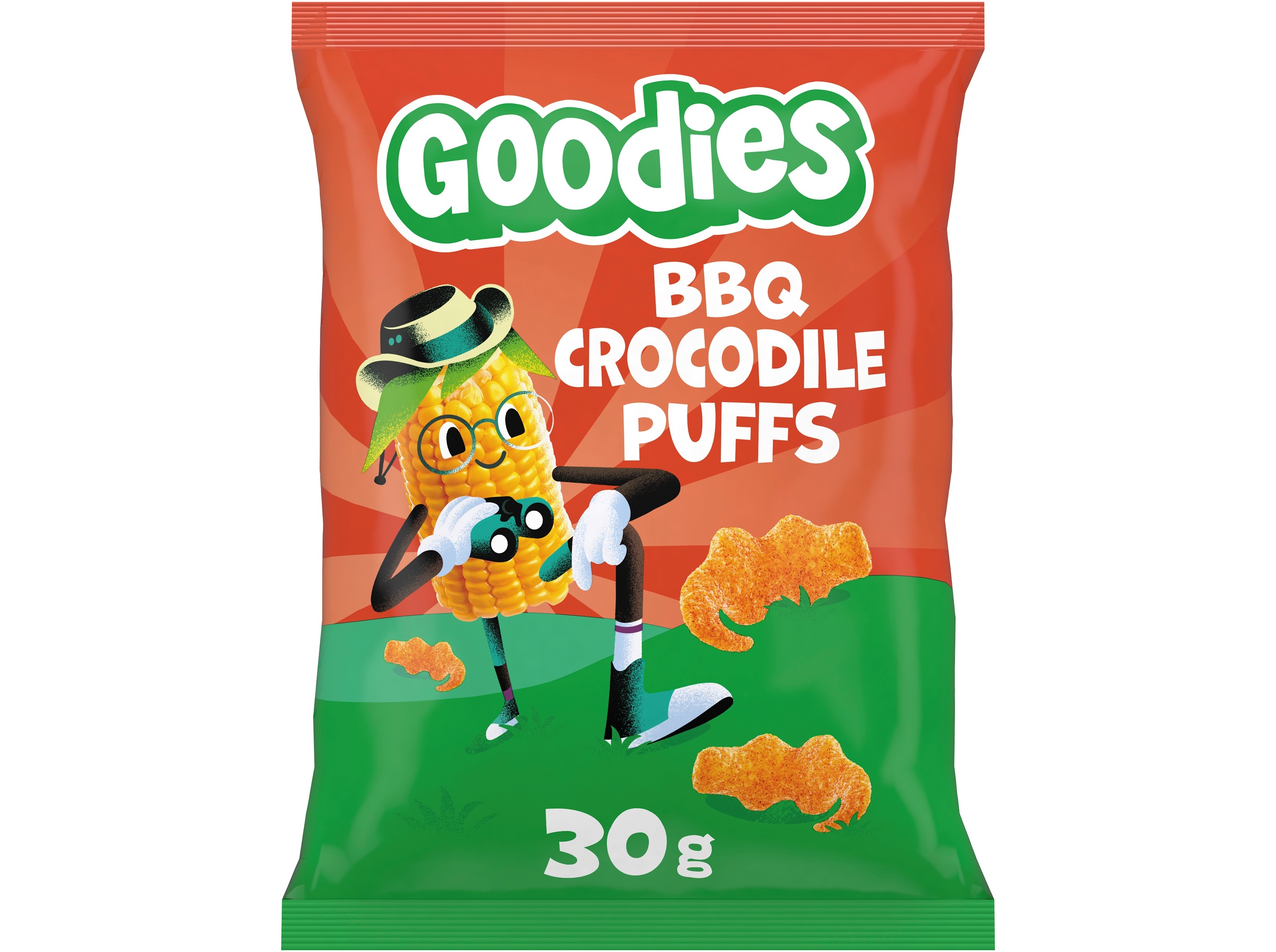 Snack Goodies Crocodile Puffs Bbq 30g