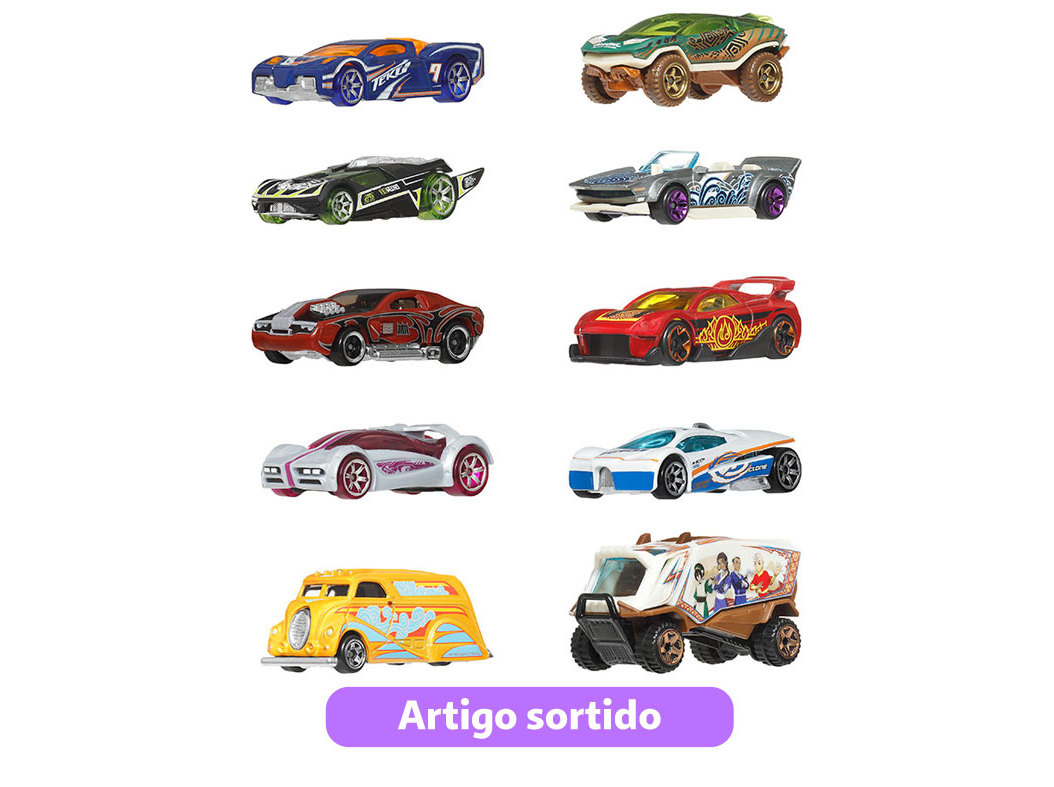 Veiculos hot wheels o temático modelos sortidos