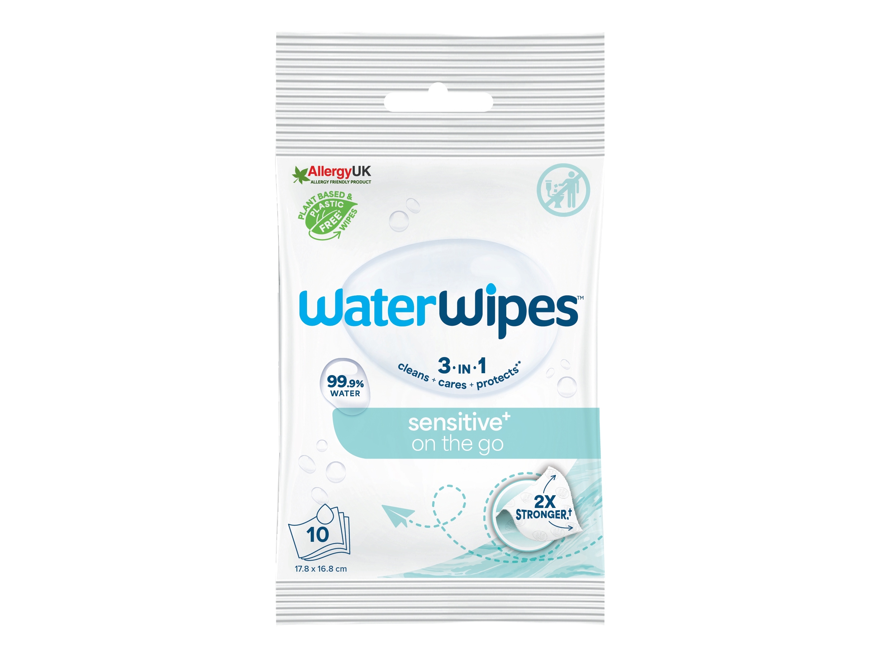 Toalhitas Waterwipes On The Go 10un