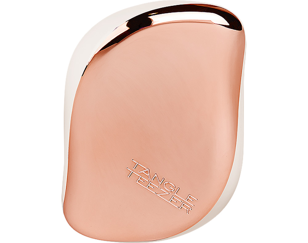 Escova tangle teezer compact rose gold luxe un