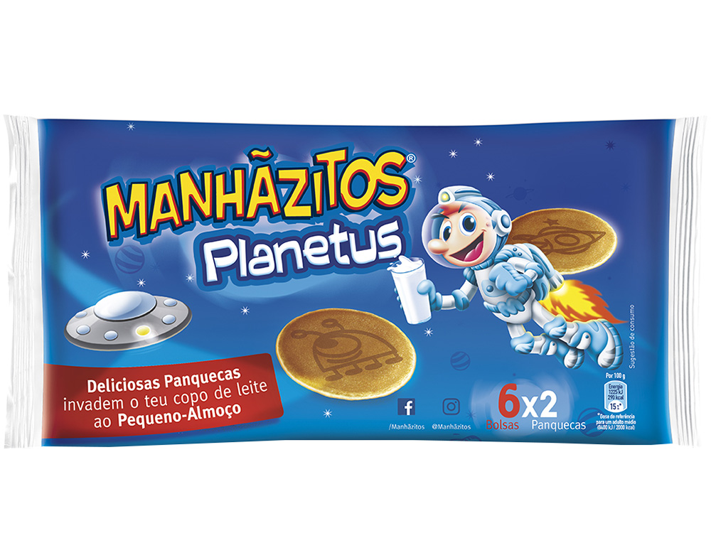Bolo bollycao manhazitos planetus 12un 210g