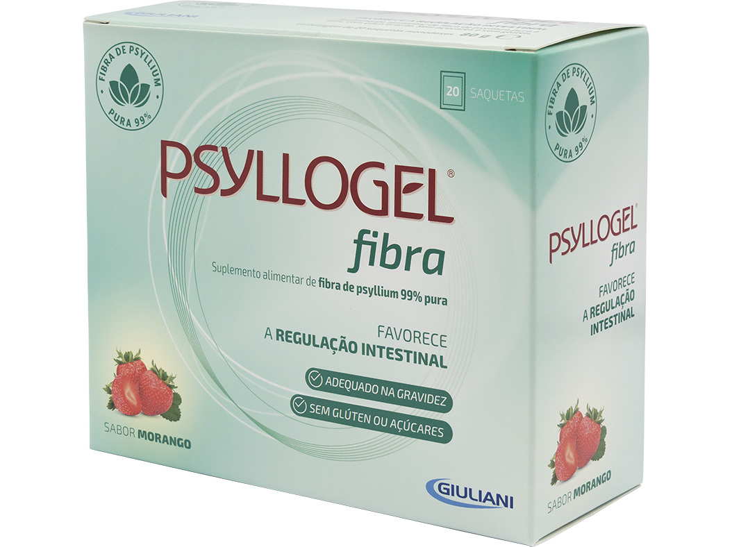 Suplemento Psyllogel Morango 20saq Psyllogel