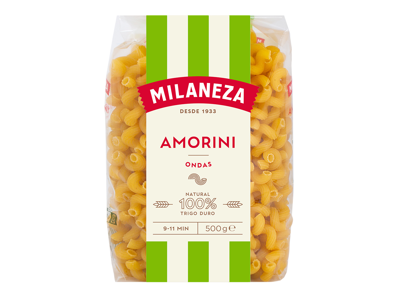 Massa Milaneza Ondas Amorini 500g Milaneza