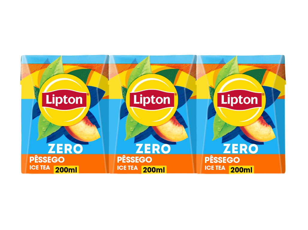 Ice Tea Lipton Pêssego Zero 3x0.20l Lipton