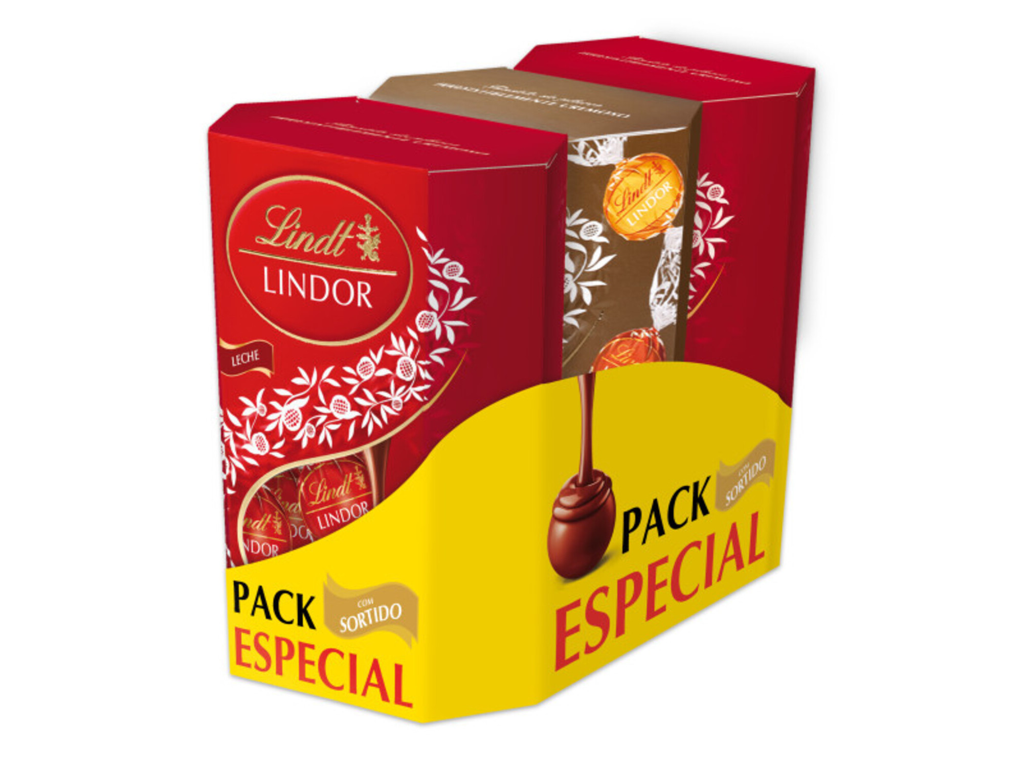 Bombons Lindt Lindor Pack Especial 2+1 411g