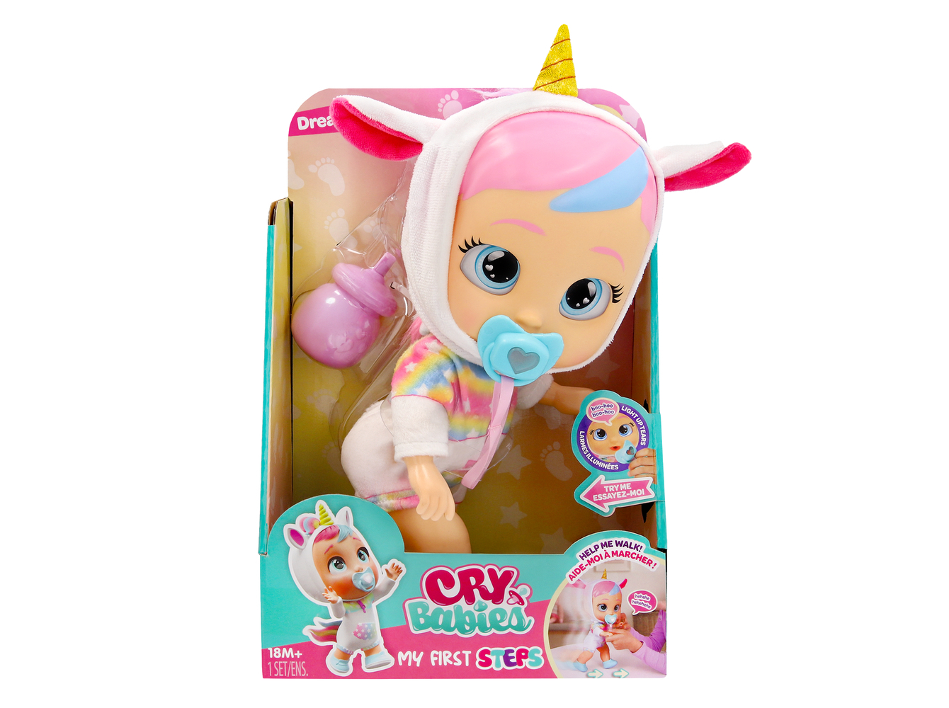 Boneca Cry Babies Primeiros Passos Dreamy