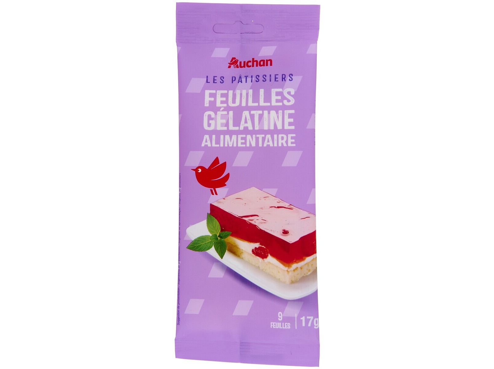 Gelatina Auchan Em Folhas 9un 17g Auchan