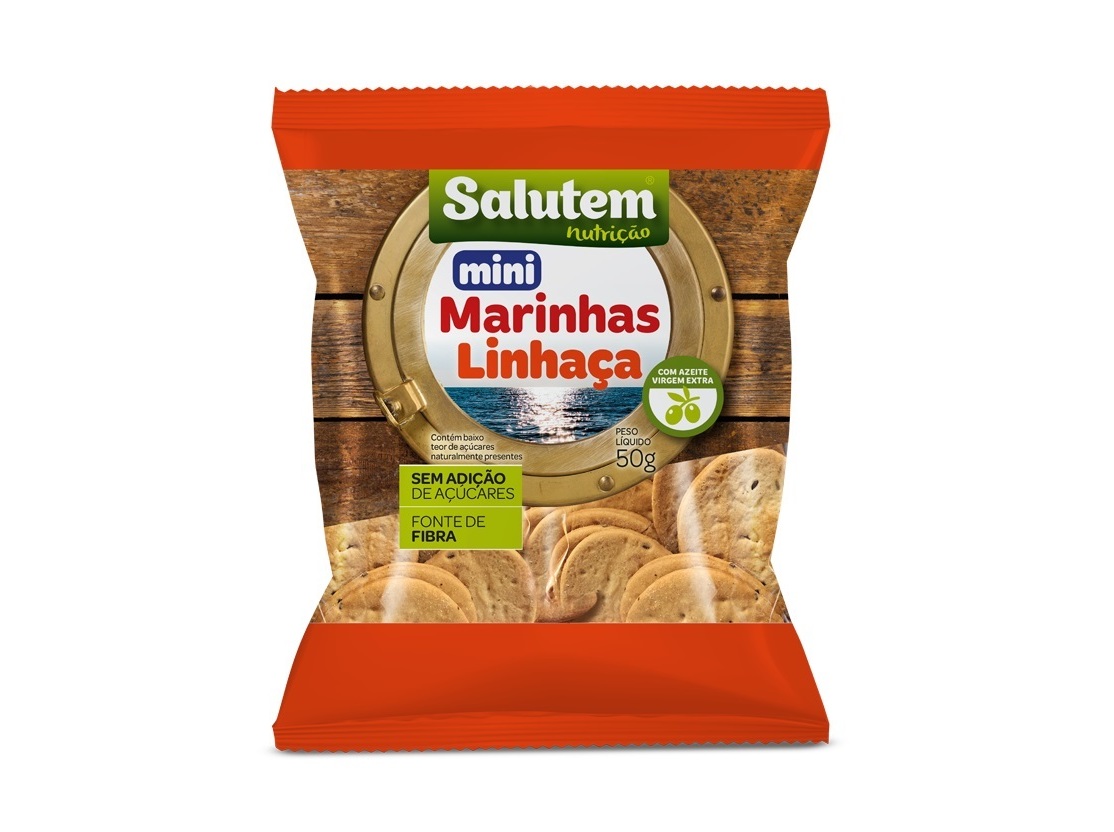 Bolachas Salutem Mini Marinhas Linhaça 50 G Salutem