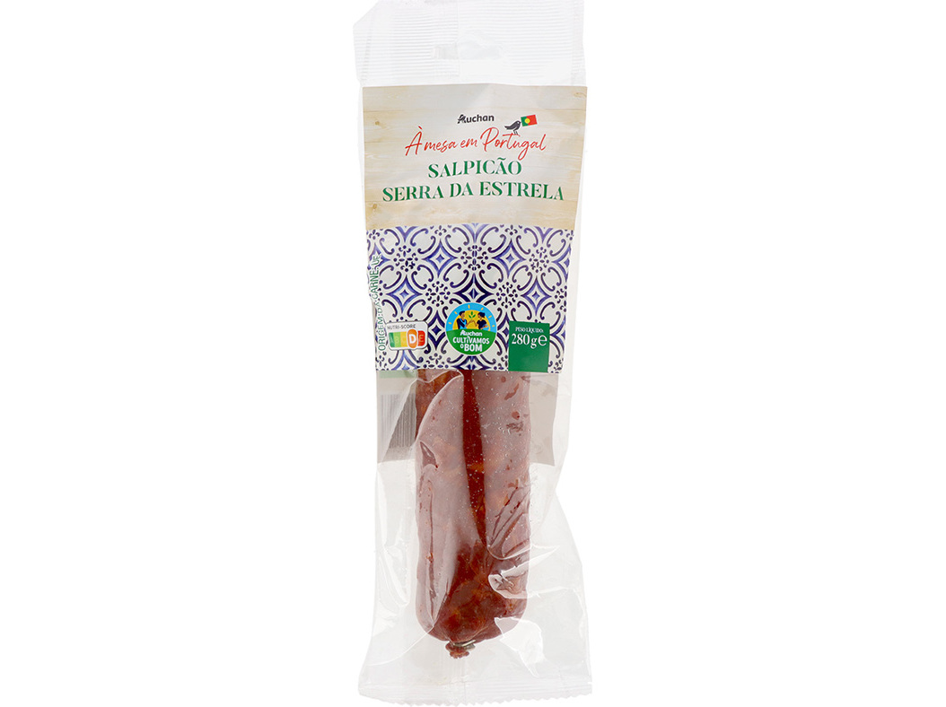 Salpicão auchan à mesa em portugal cultivamos o bom serra da estrela 280 g