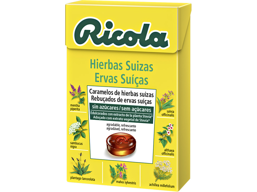 Rebuçado Ricola Sem Açúcar Ervas Suicas 50g Ricola