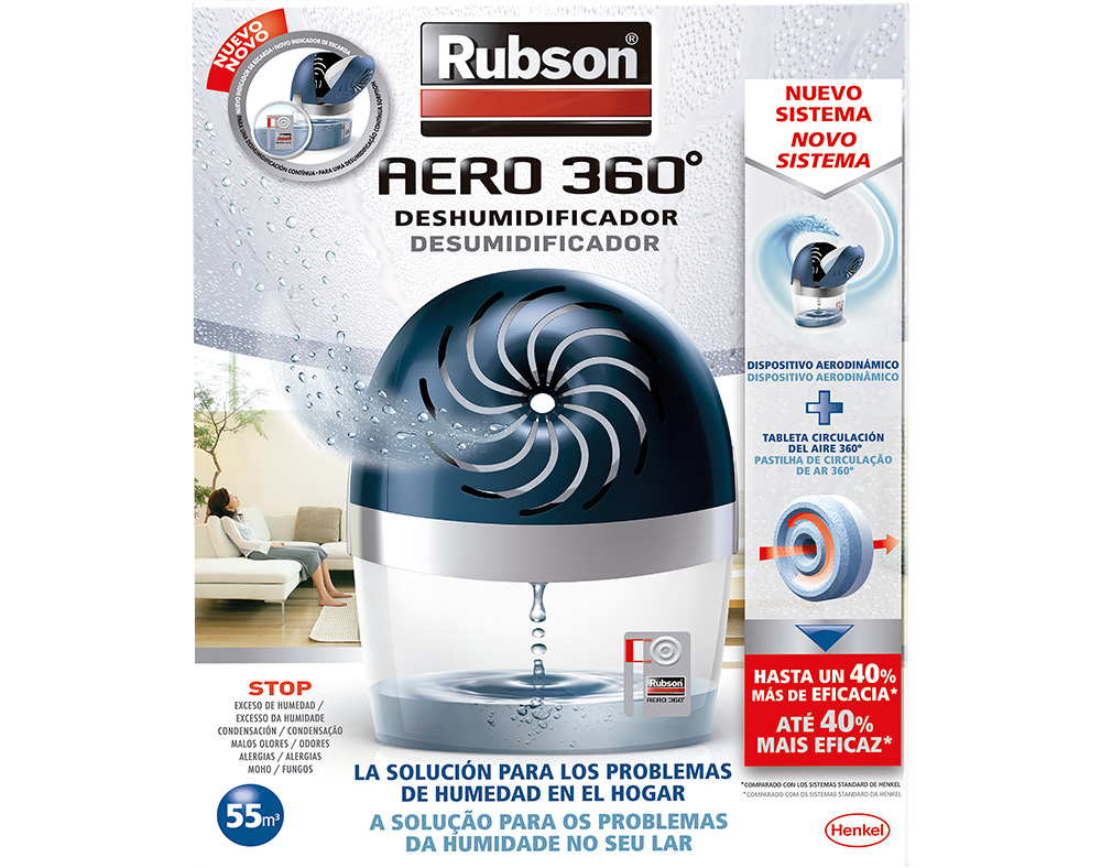 Desumidificador rubson aero 360º 450g
