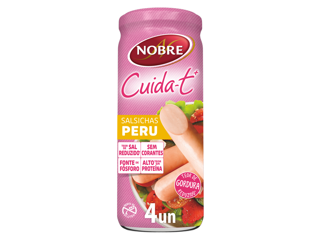 Salsichas peru nobre cuida-t+ 430(210)g