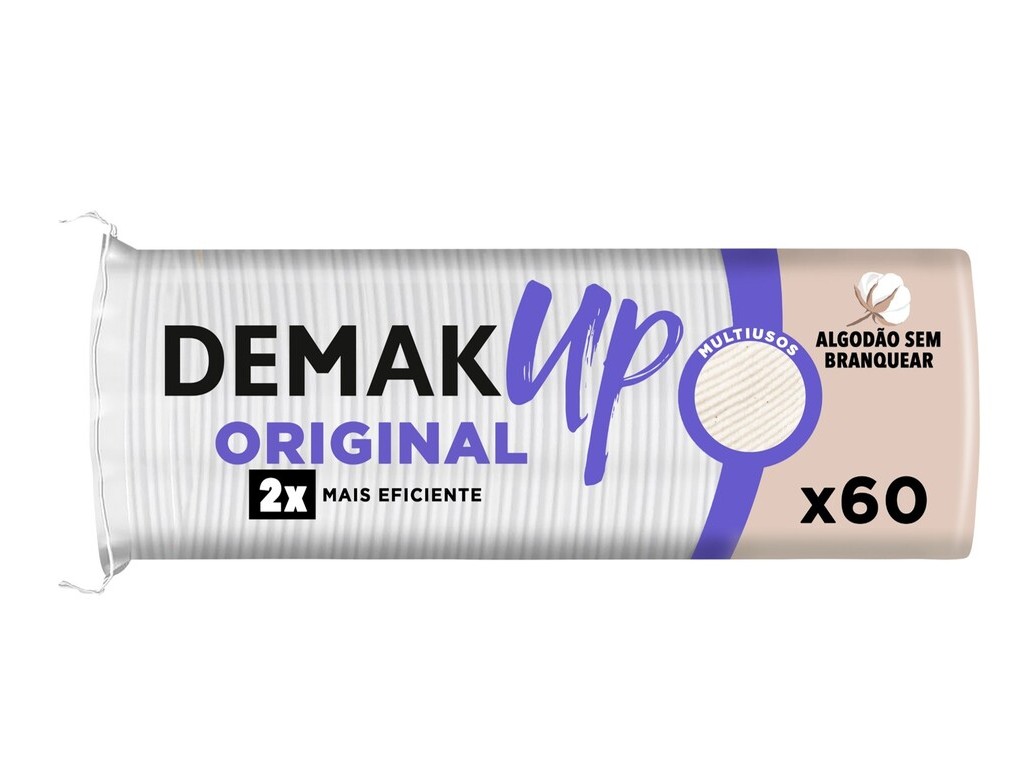 Discos desmaquilhantes demak'up original redondo 60 un