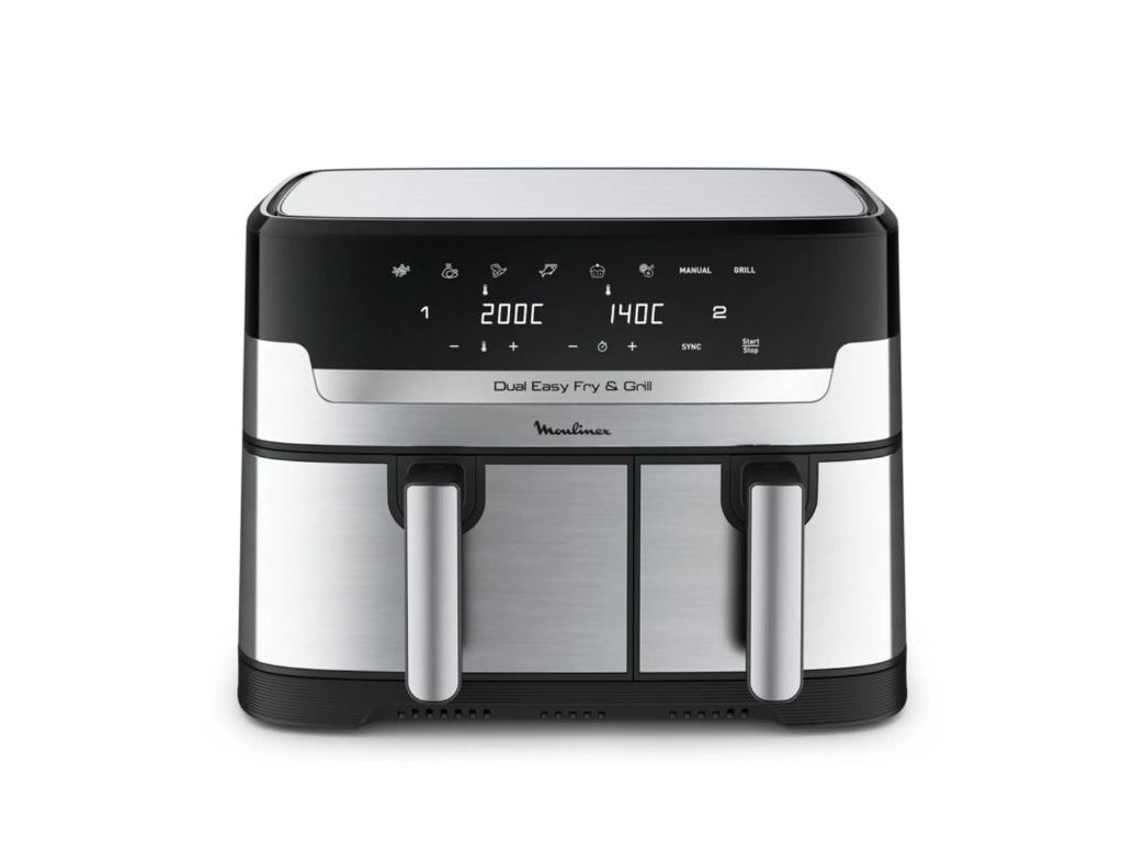 Fritadeira sem óleo moulinex ez905d20 dual easy fry - 8.3l