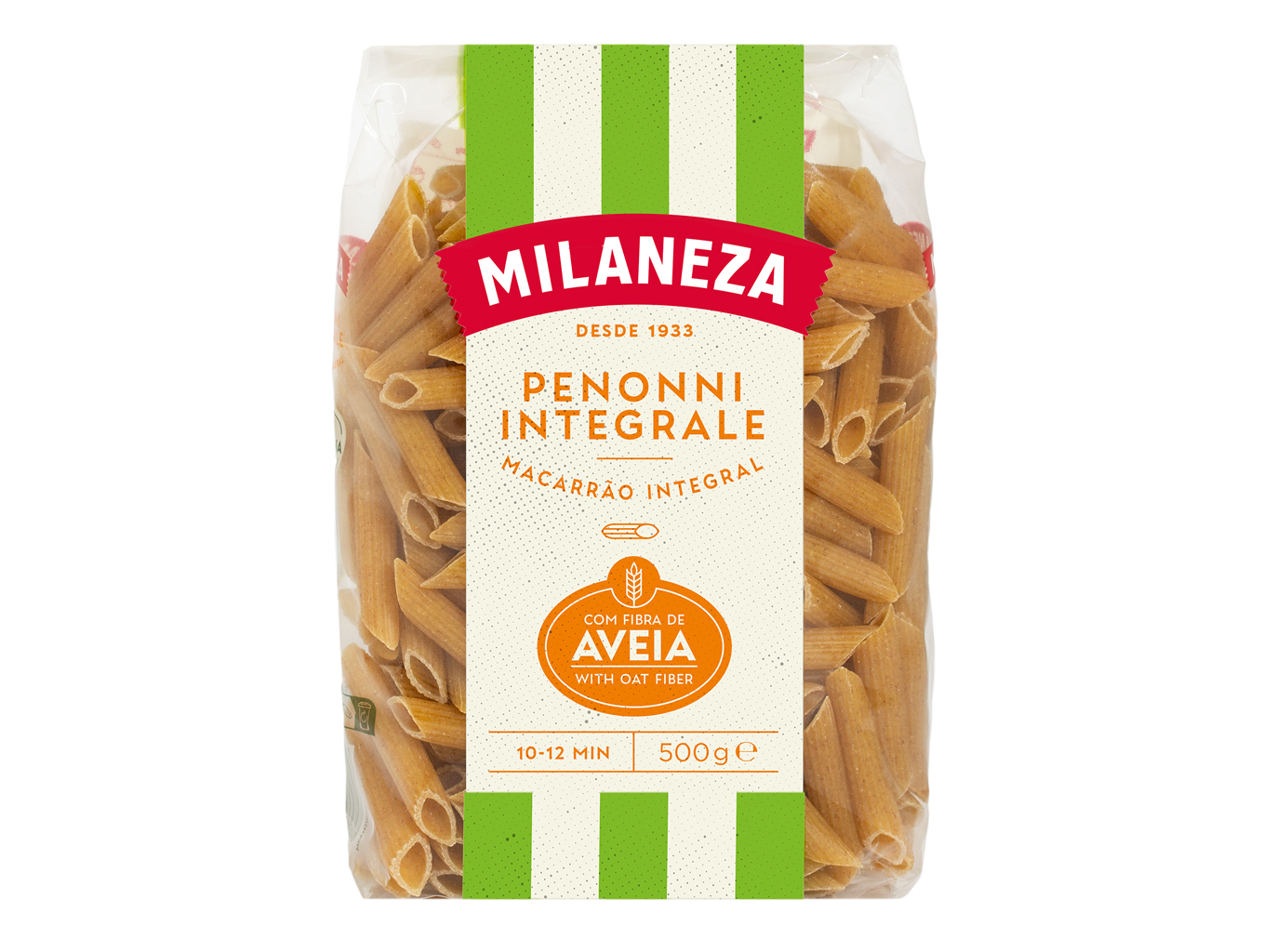 Macarrão milaneza integral aveia 500g