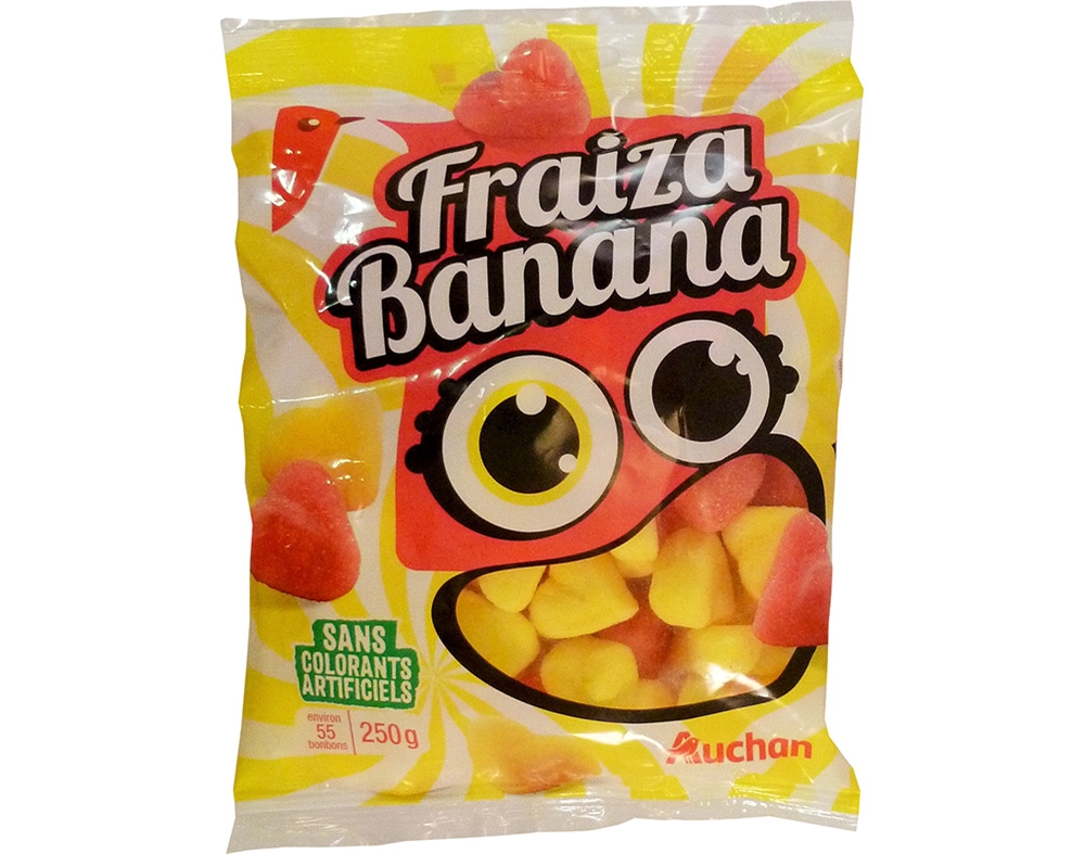 Gomas Auchan Fraiza Banana 250g Auchan