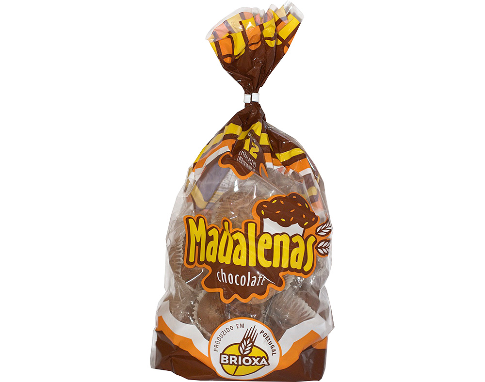 Madalenas Brioxa De Chocolate Saco 12un 500g Brioxa