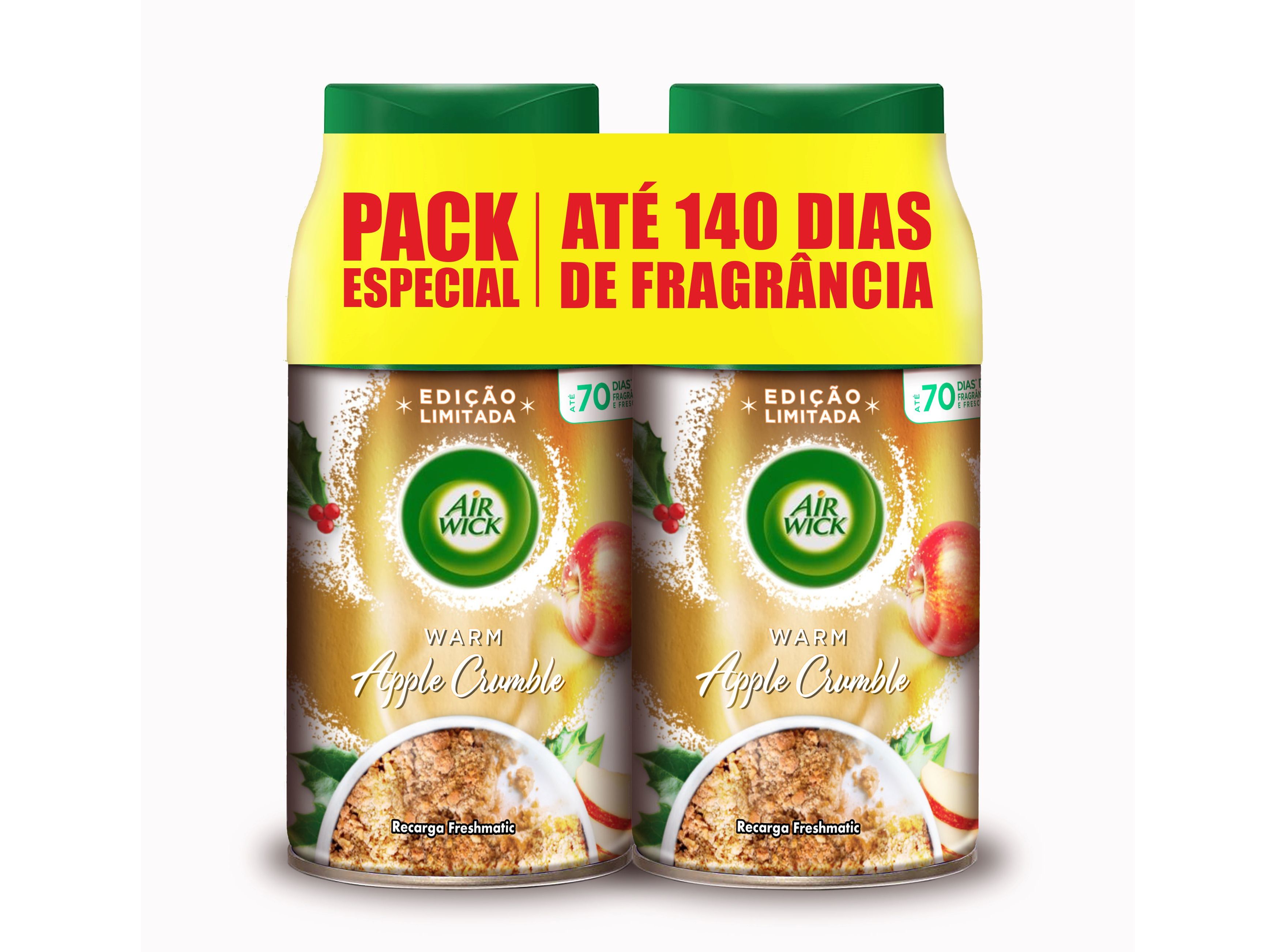 Ambientador recarga airwick apple crumble 2x250 ml