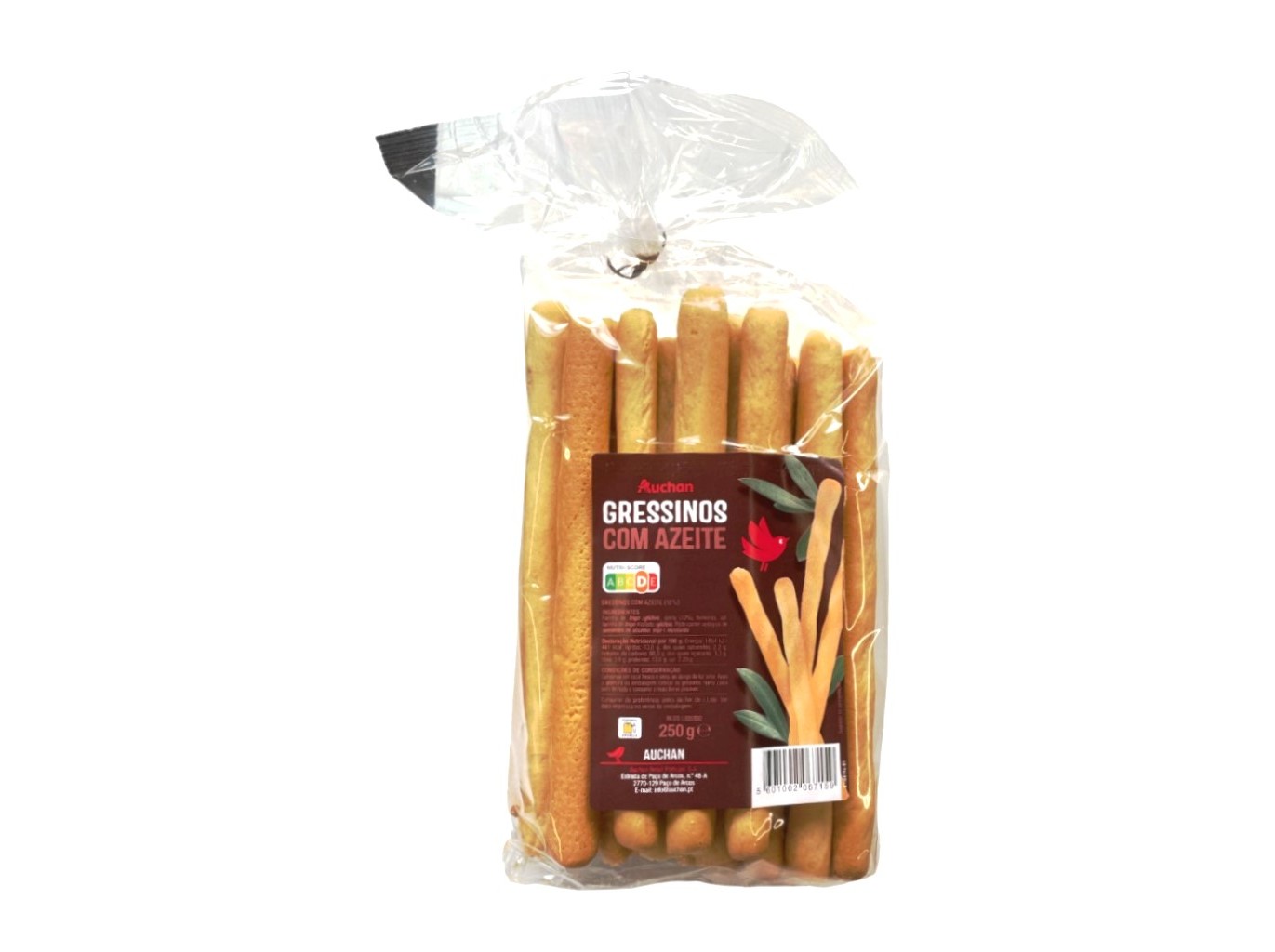 Gressinos Auchan Com Azeite 250g Auchan