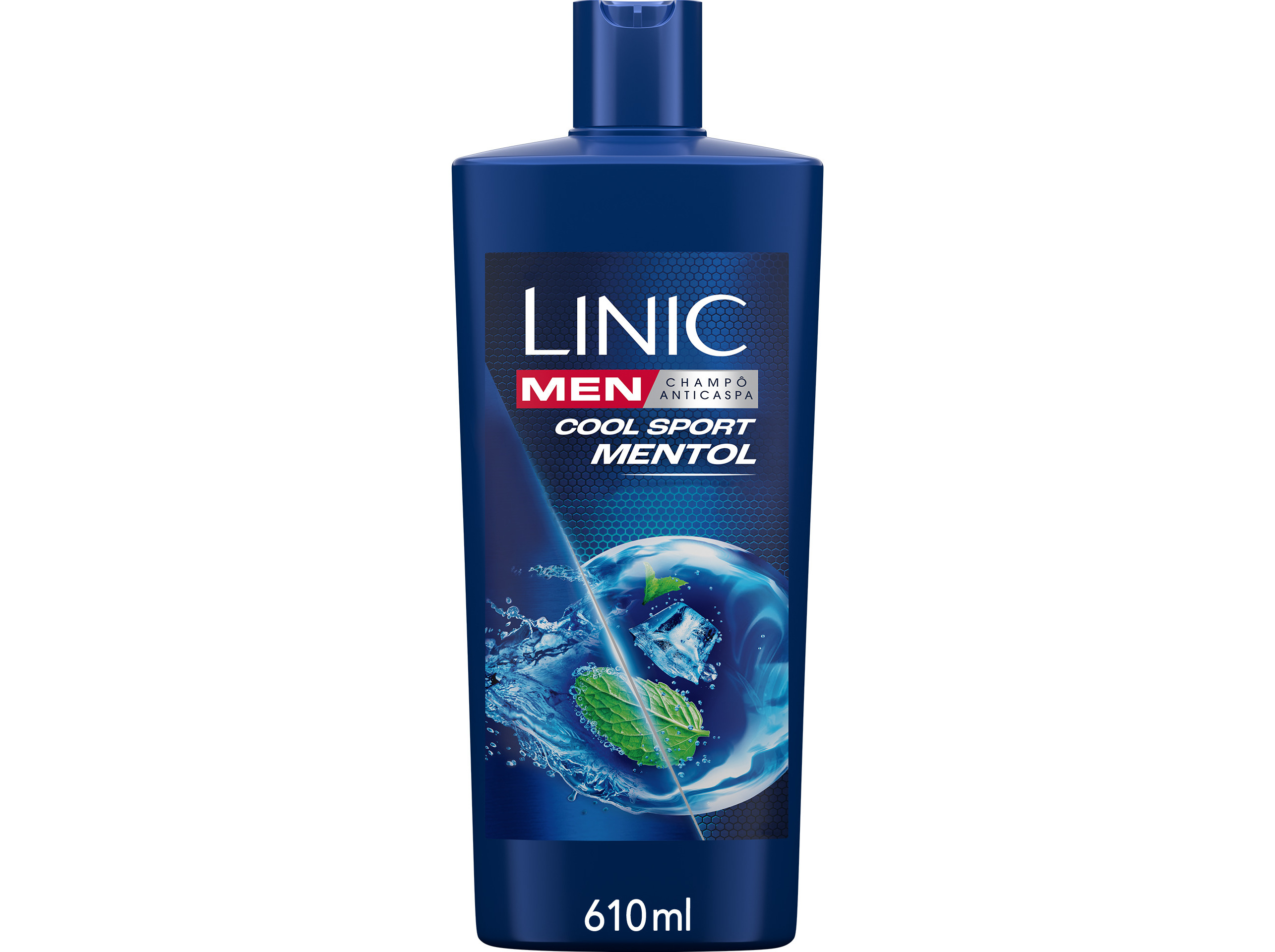 Champô anti-caspa linic men cool sport mentol 610ml
