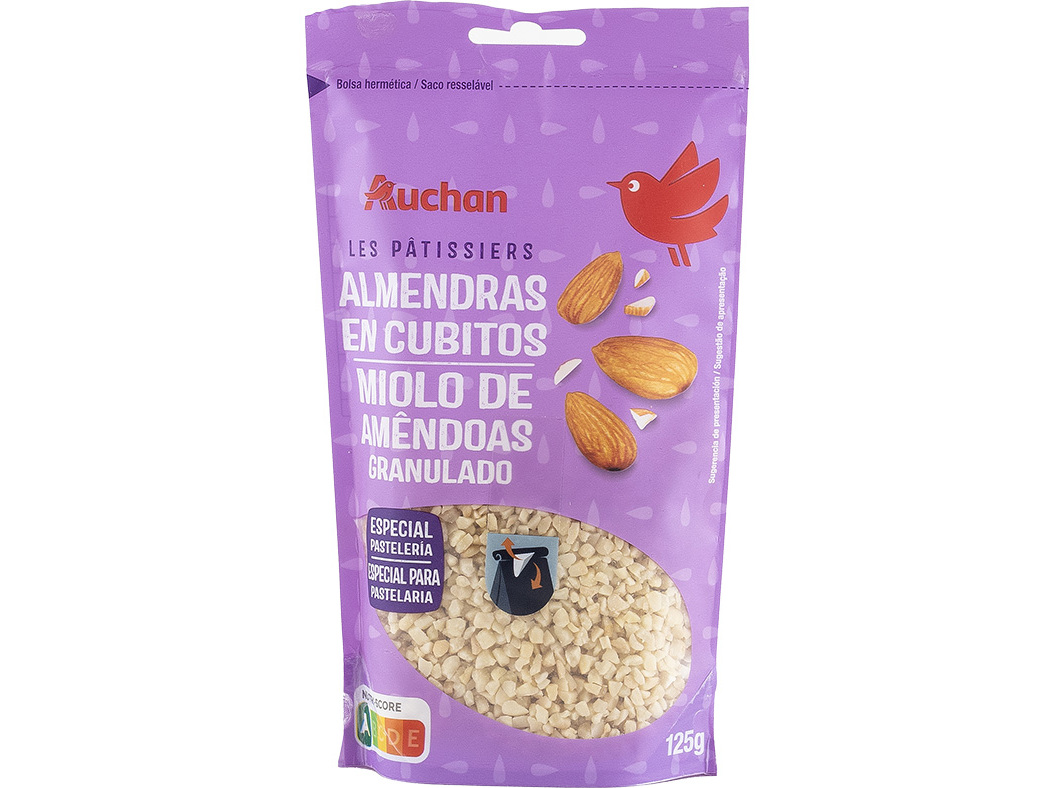 Miolo De Amêndoa Sem Pele Auchan Granulado 125g Auchan