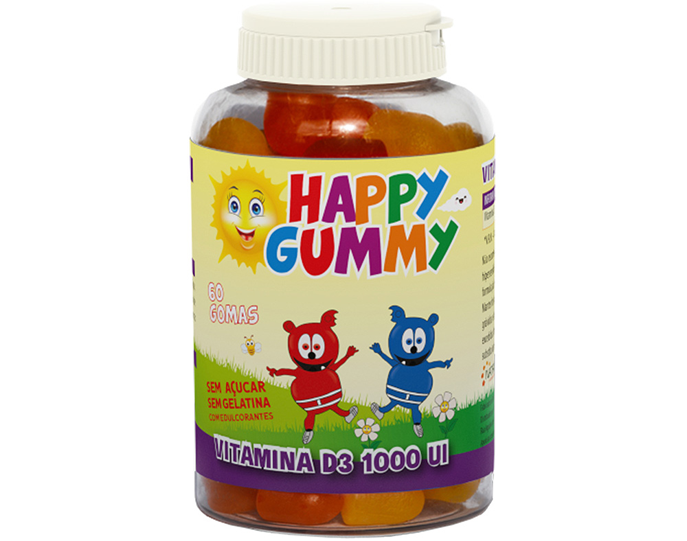 Suplemento Happy Gummy Vitamina D3 100ui 60un