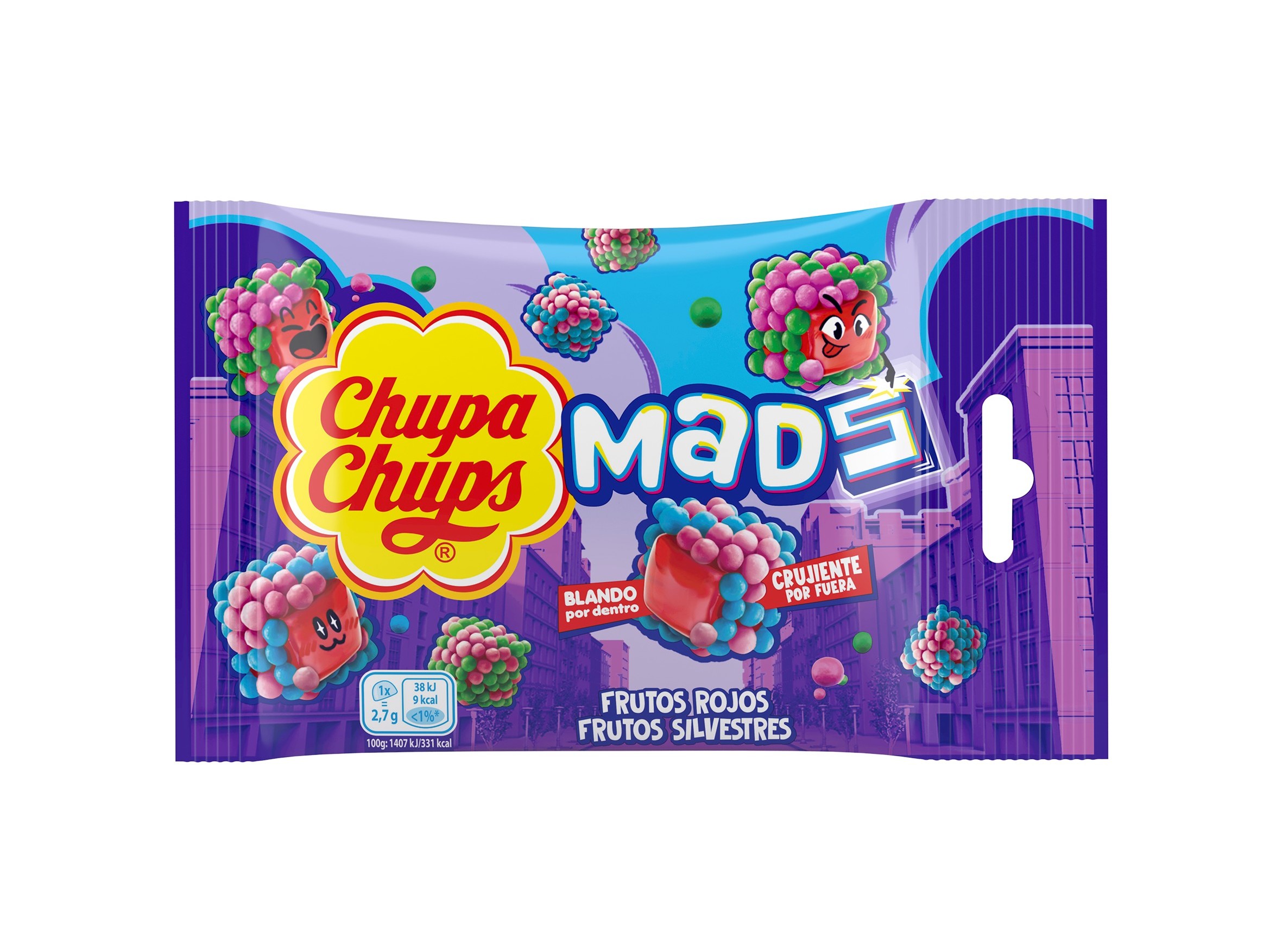Gomas Chupa Chups Mads Frutos Silvestres 45g Chupa Chups