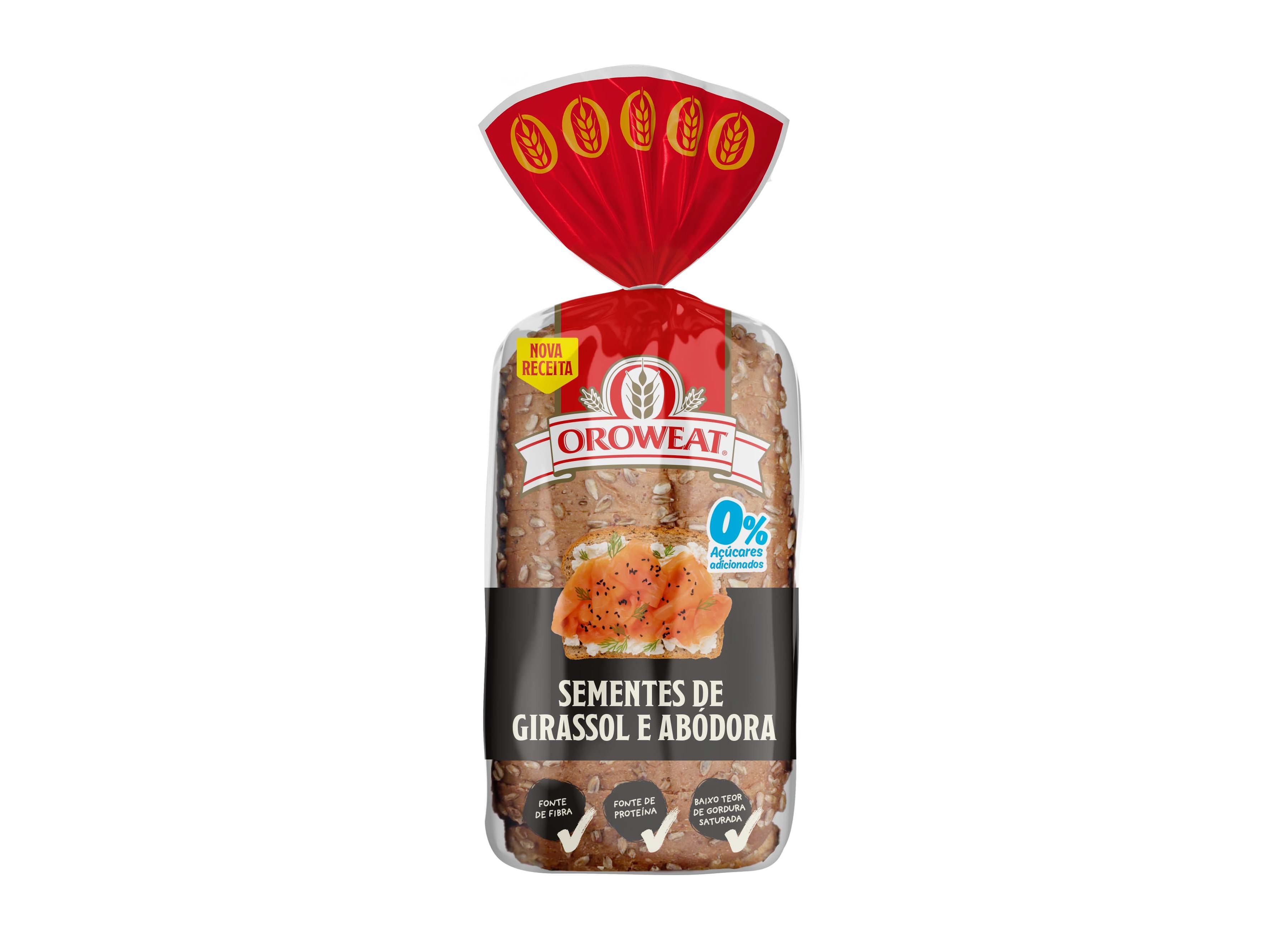 Pão oroweat bimbo sementes girassol abóbora 550g