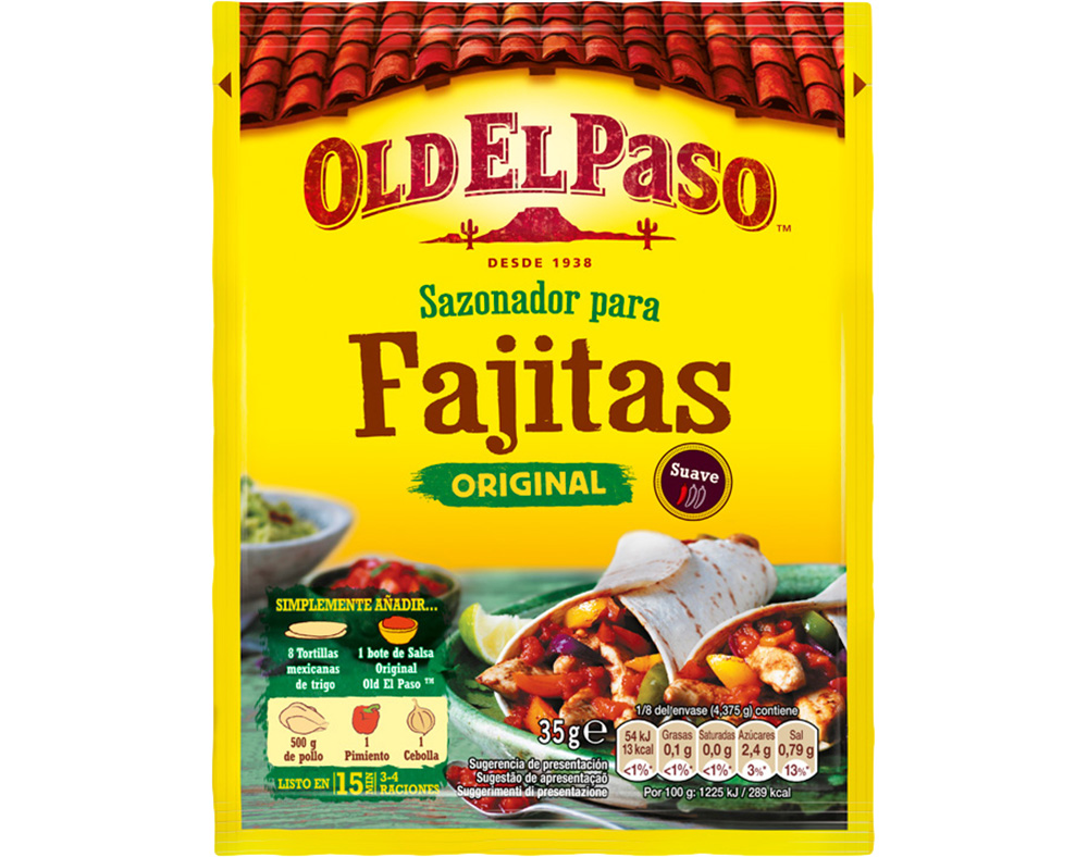Condimento old el paso para fajitas 30g