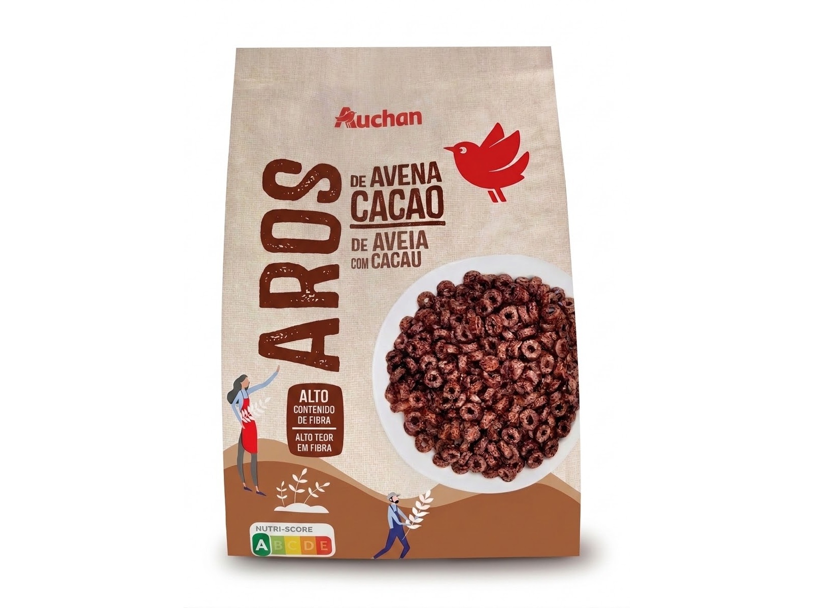 Cereais Aros Aveia Auchan Com Cacau 400g Auchan