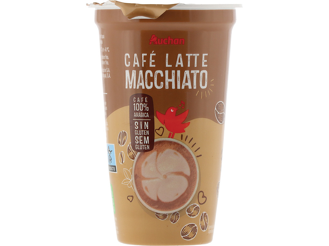 Café Latte Macchiato Auchan 100% Arábica Sem Glúten 250ml Auchan